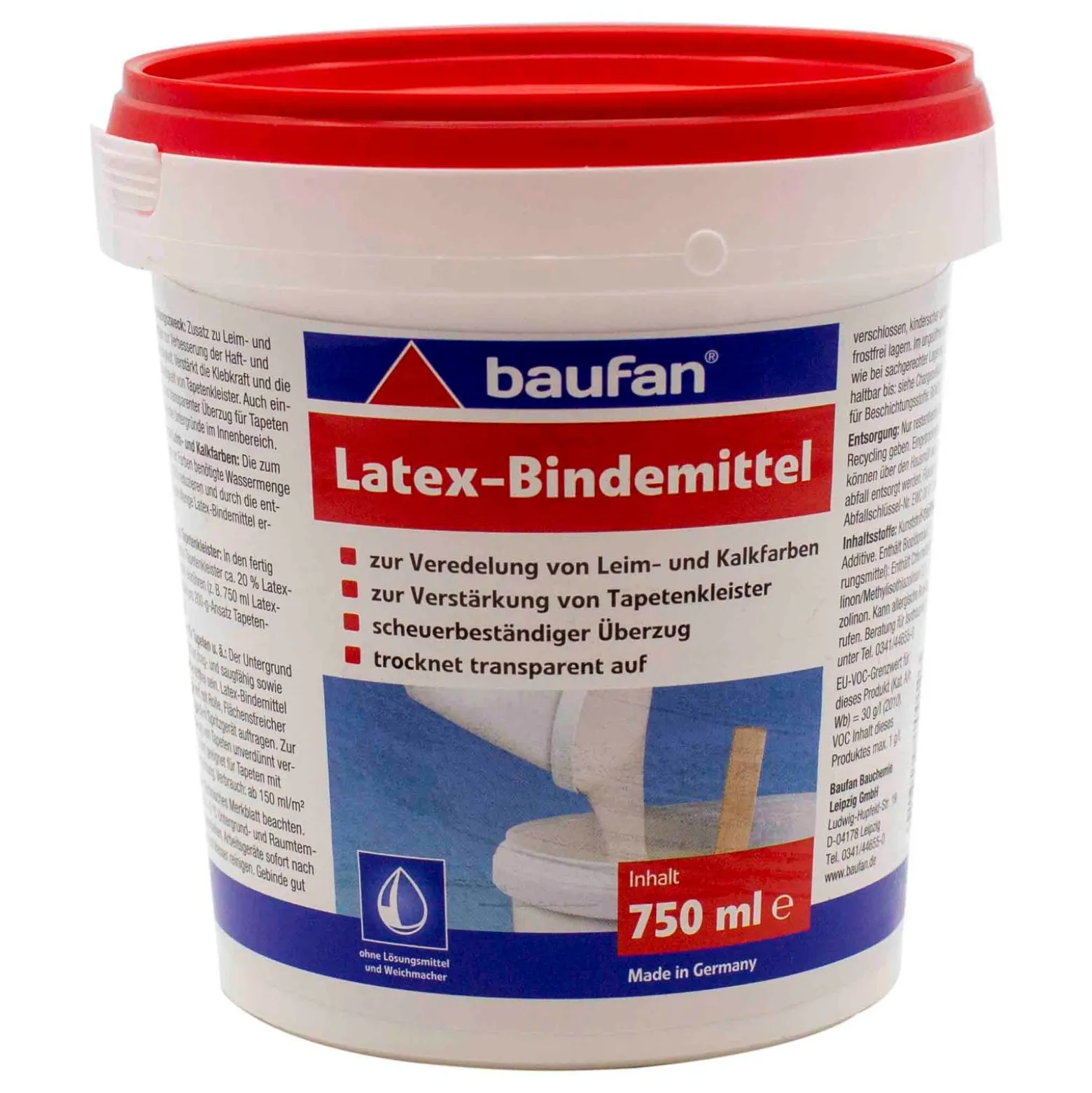 Baufan Latex Bindemittel 750 ml Tapeten Beschichtung LF