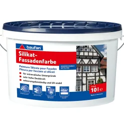 Baufan Silikat Fassadenfarbe schlagregendicht 10L