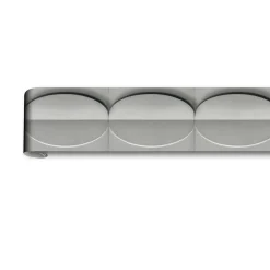 Bordüre Betonoptik 3D Effekt Grafik Grau 34493