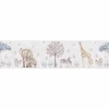 Bordüre Vlies Kinder Tiere Bäume Creme Grau 77177-1