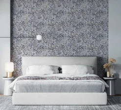 Botanica Vliestapete Blumen Lila Beige 33955