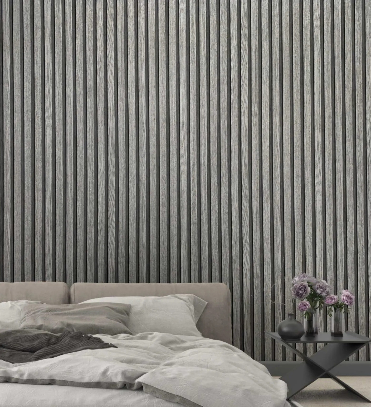 Botanica Vliestapete Holz Paneele Grau Beige 33959