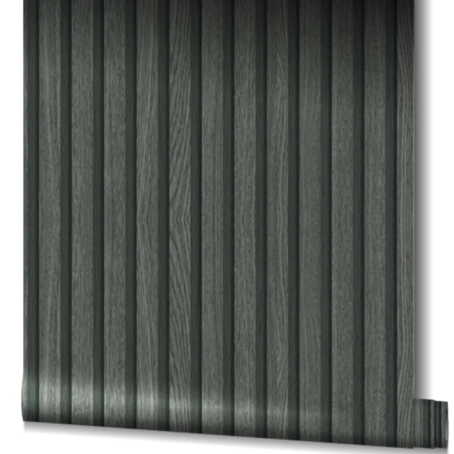 Botanica Vliestapete Holz Paneele Schwarz 33961