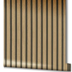 Botanica Vliestapete Holz Paneele Braun Beige 33960