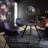 Digitaldruck Blumen Floral schwarz rosa blau 32755