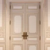 Digitaldruck Daniel Hechter Tür Altbau Beige Creme