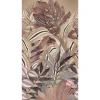 Digitaldruck Elle Blätter Tropen Floral Braun Rot 2270-20