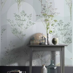 Digitaldruck Elle Grafik Floral Blumen Blau 2268-30