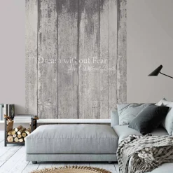 Digitaldruck Elle Holzoptik Shabby Grau 2272-10