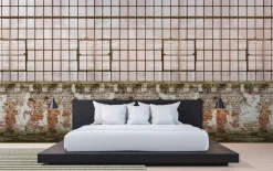 Digitaldruck Industrial Fabrik Braun Creme 39244-1