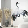 Digitaldruck Vögel Aquarell Schwarz Weiß Grau 34596