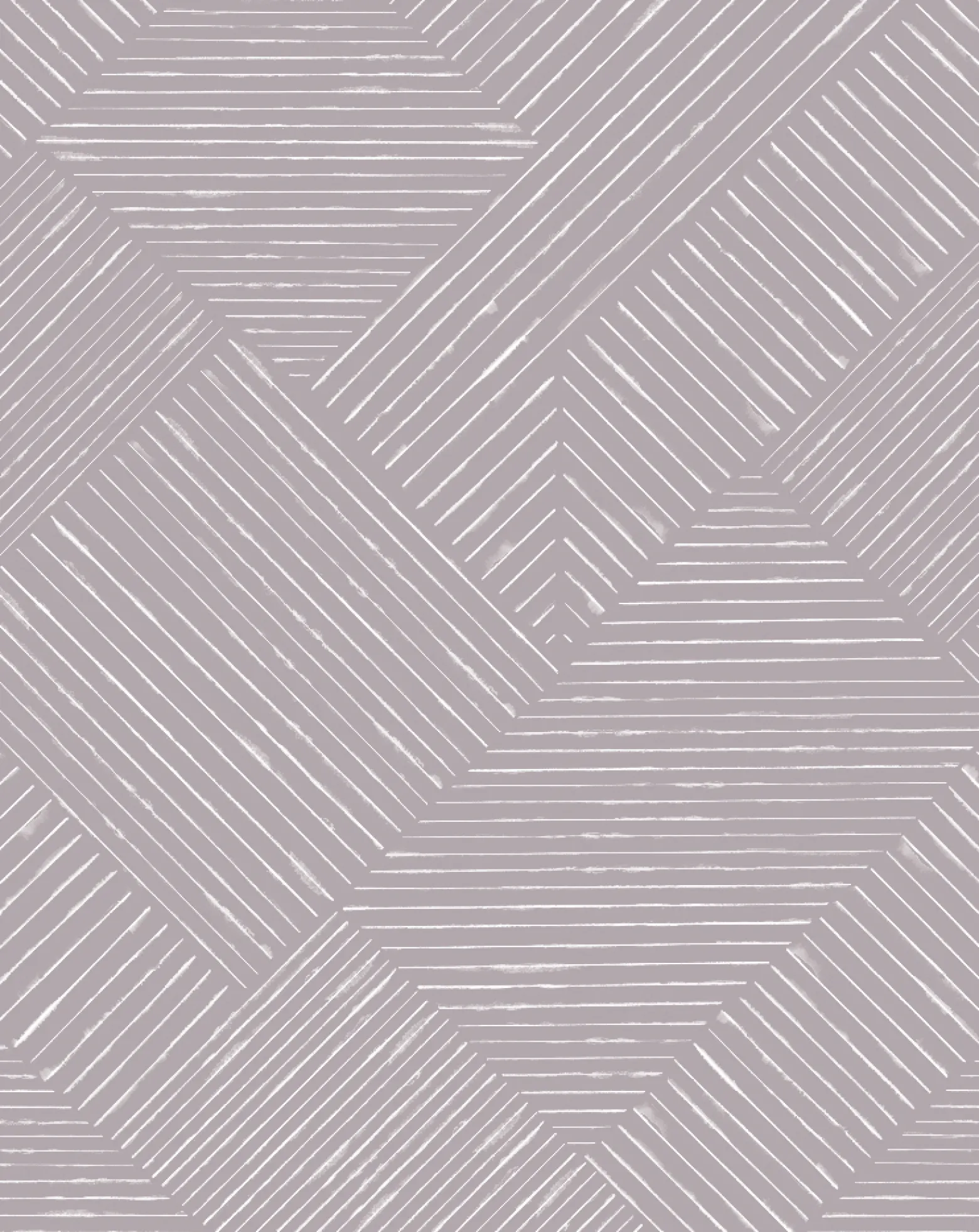 Digitaldruck Vlies Linien Muster Lila Weiß 33157
