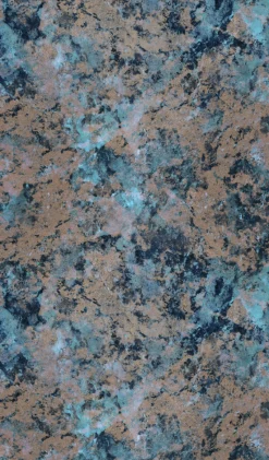 Digitaldruck Vlies Patina Effekt Blau Gold Grau 33134