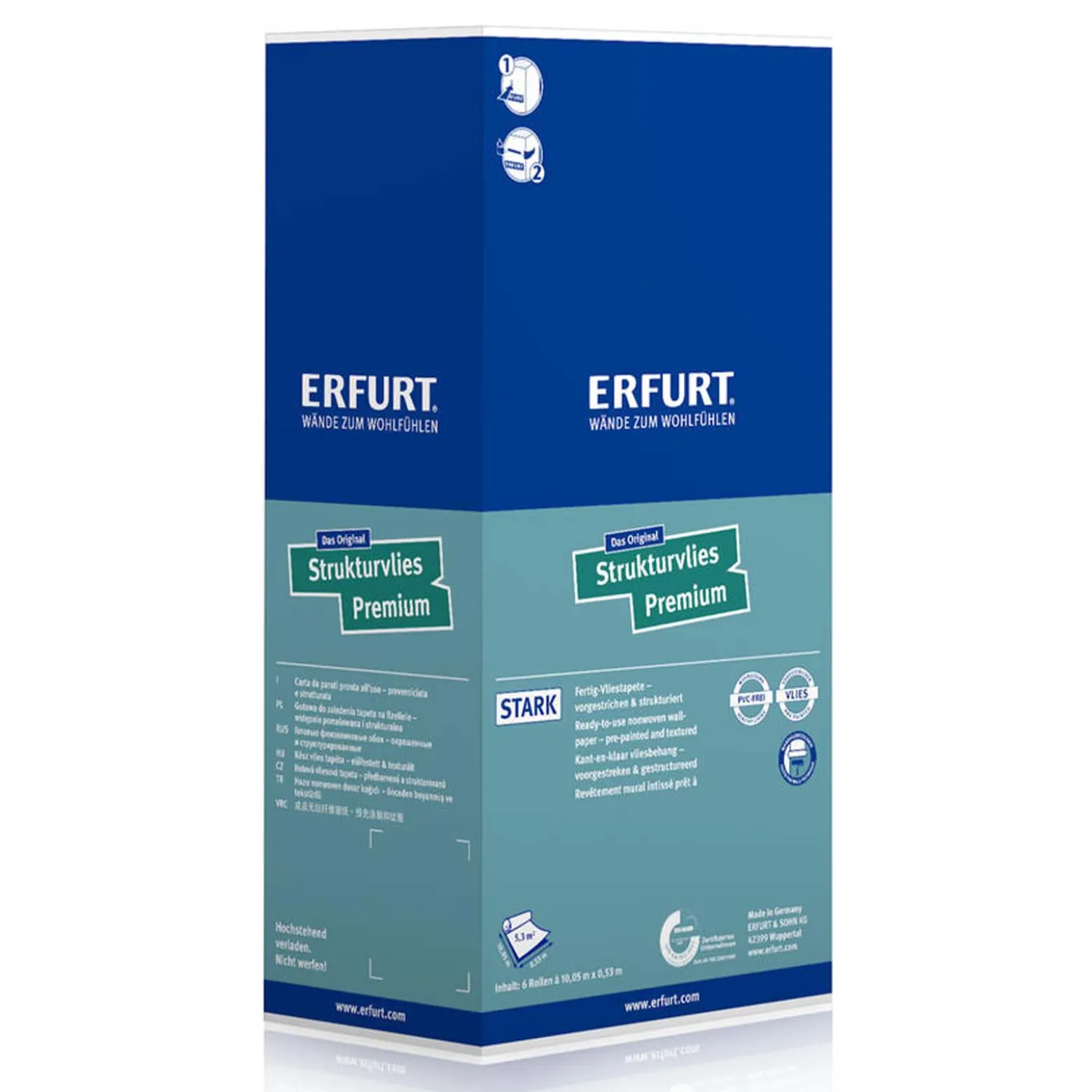 Erfurt Strukturvlies Premium 504 Steinoptik Vliestapete