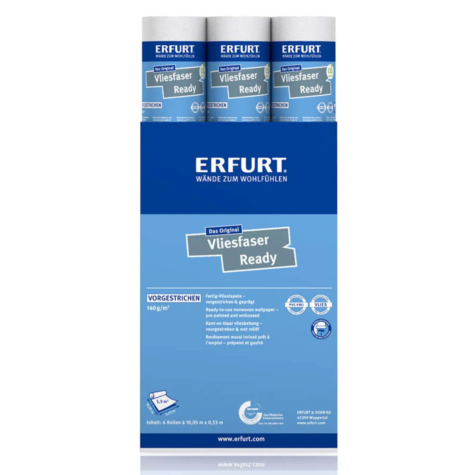 Erfurt Vliesfaser Ready 301 Vliestapete bedruckt