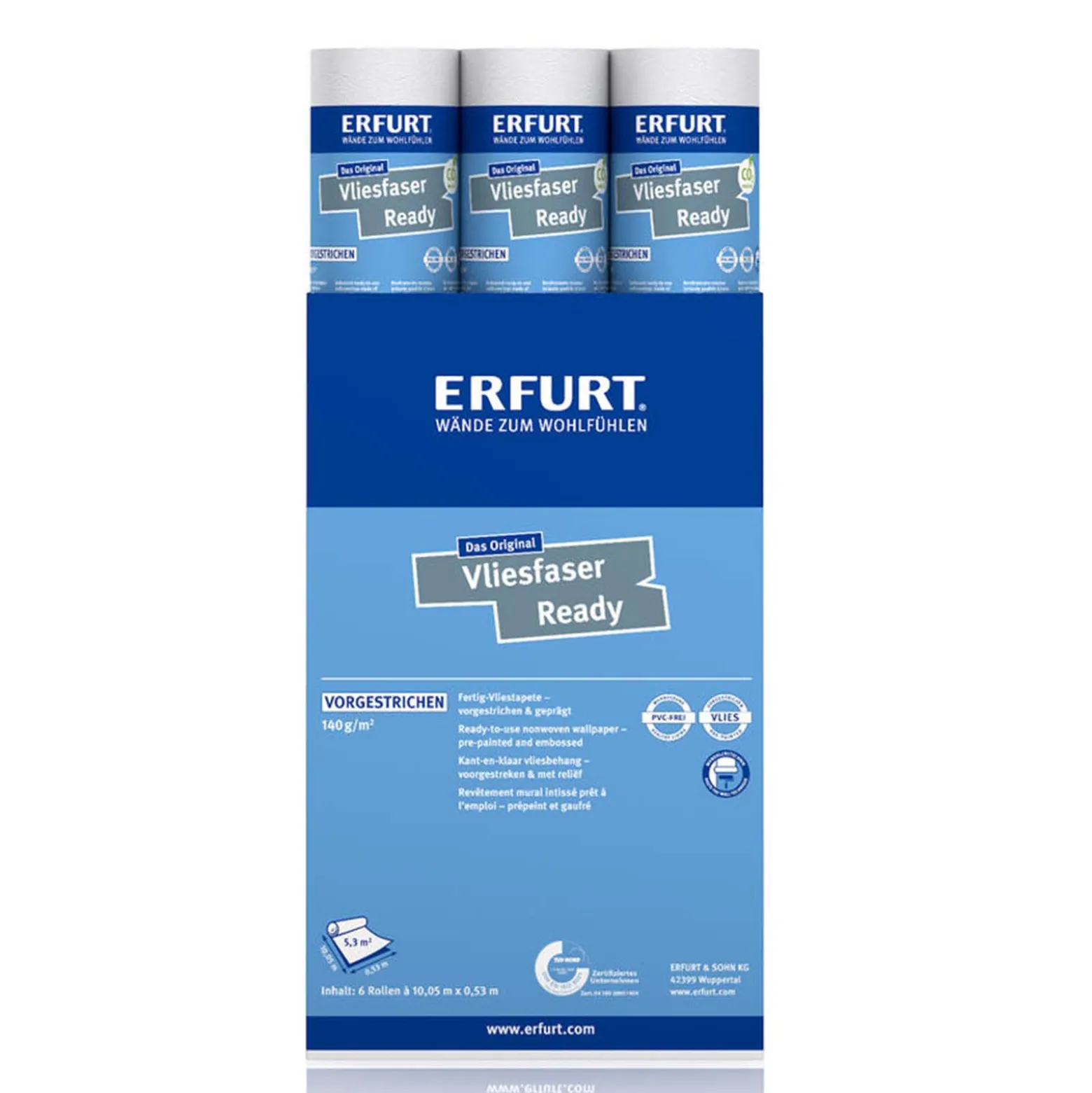 Erfurt Vliesfaser Ready 303 Vliestapete bedruckt