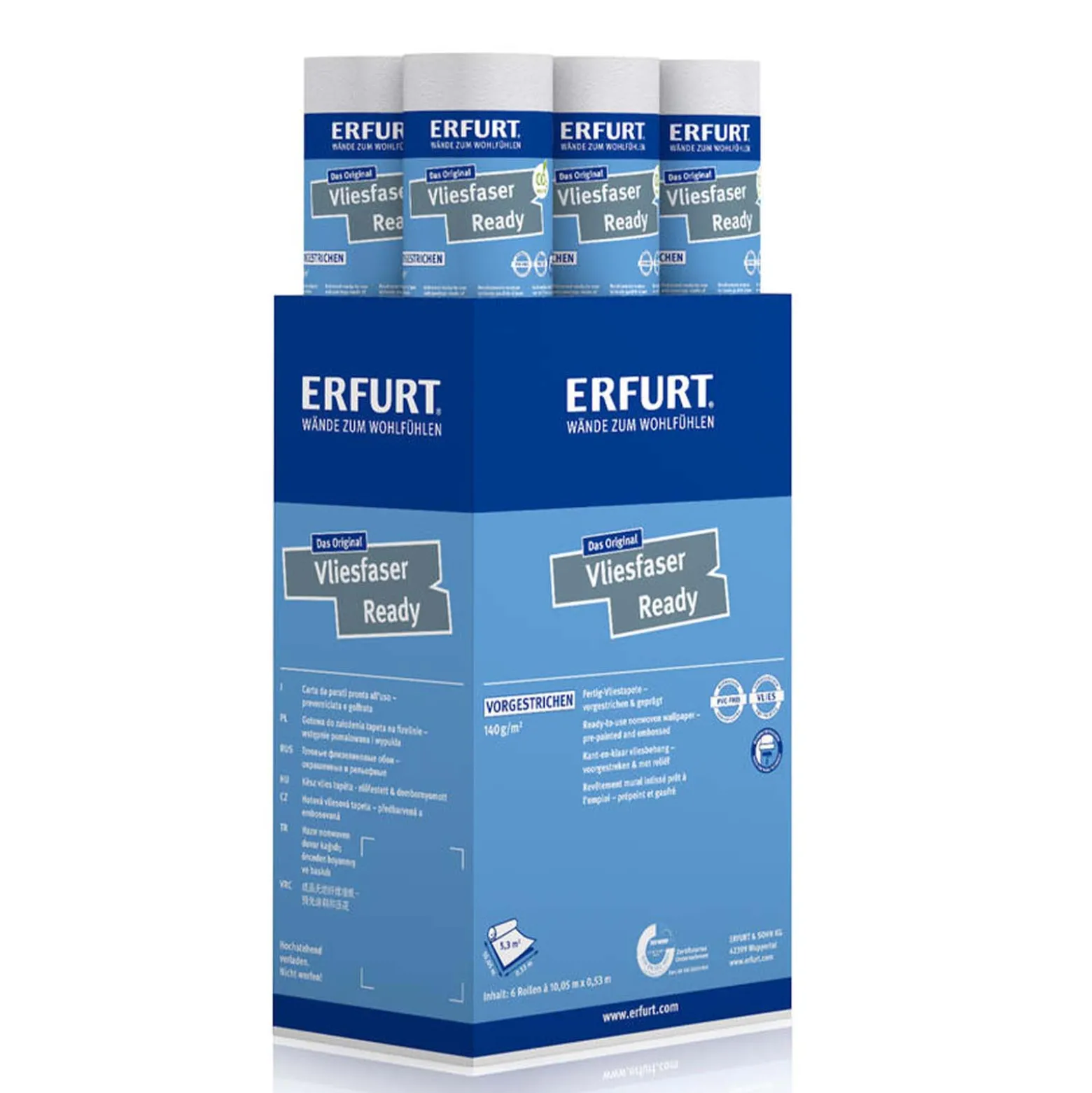Erfurt Vliesfaser Ready 303 Vliestapete bedruckt