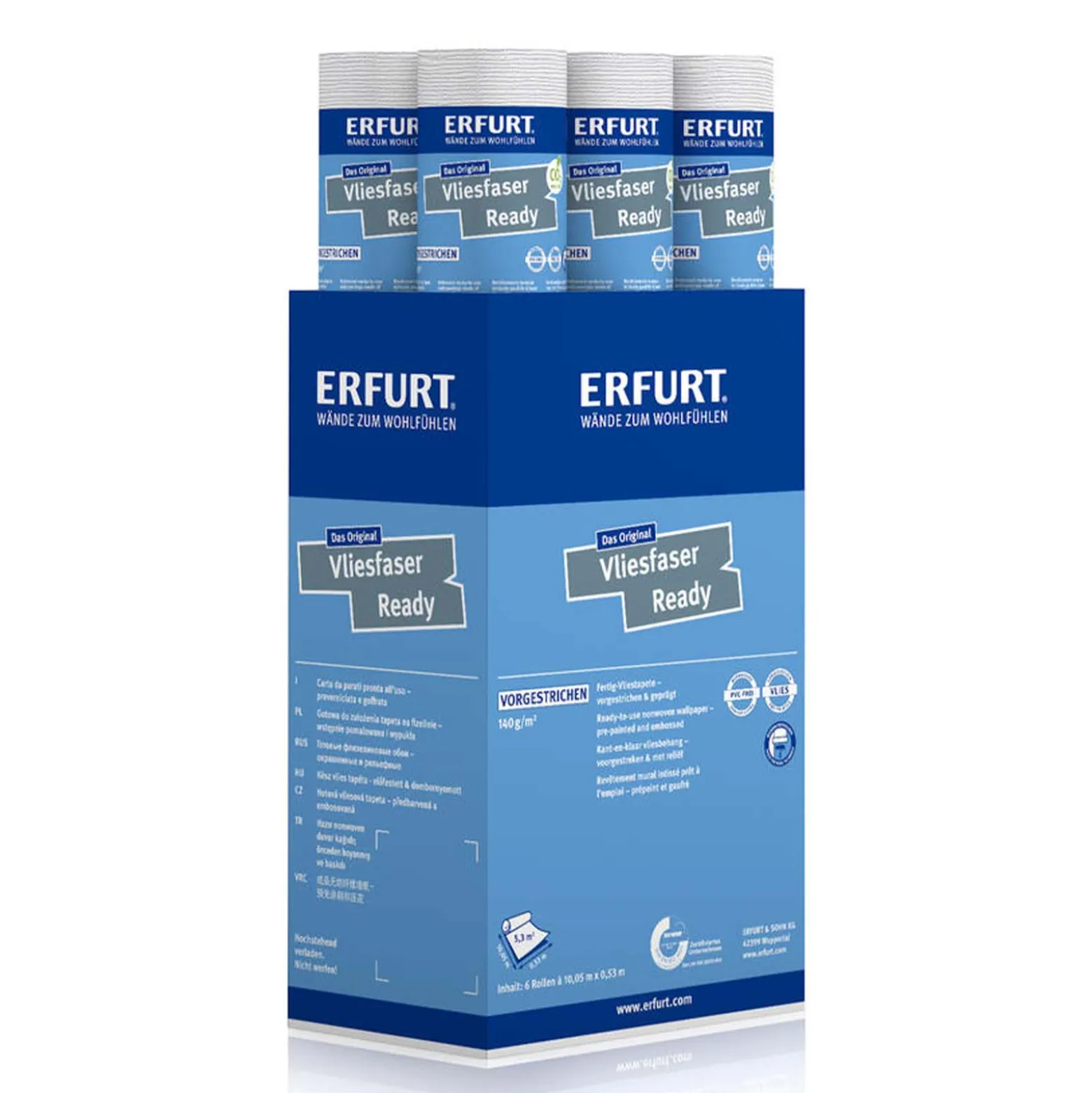 Erfurt Vliesfaser Ready 302 Vliestapete bedruckt
