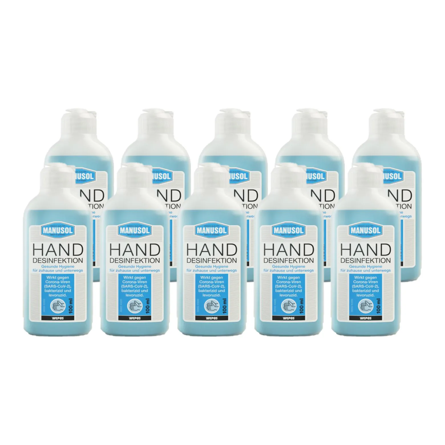 10er Wepos Hand-Desinfektion 100 ml