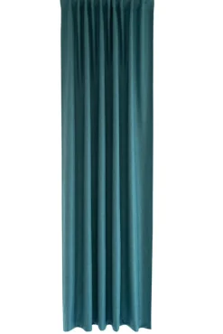 Fertigschal Uni petrol blickdicht Allen 245x140