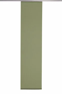 Flächenvorhang Uni grün halbtransparent 60x245 5840-17