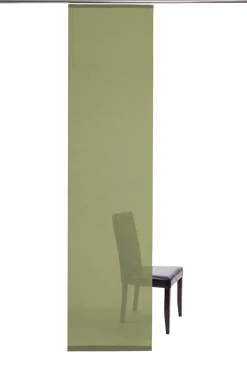 Flächenvorhang Uni grün halbtransparent 60x245 5840-17