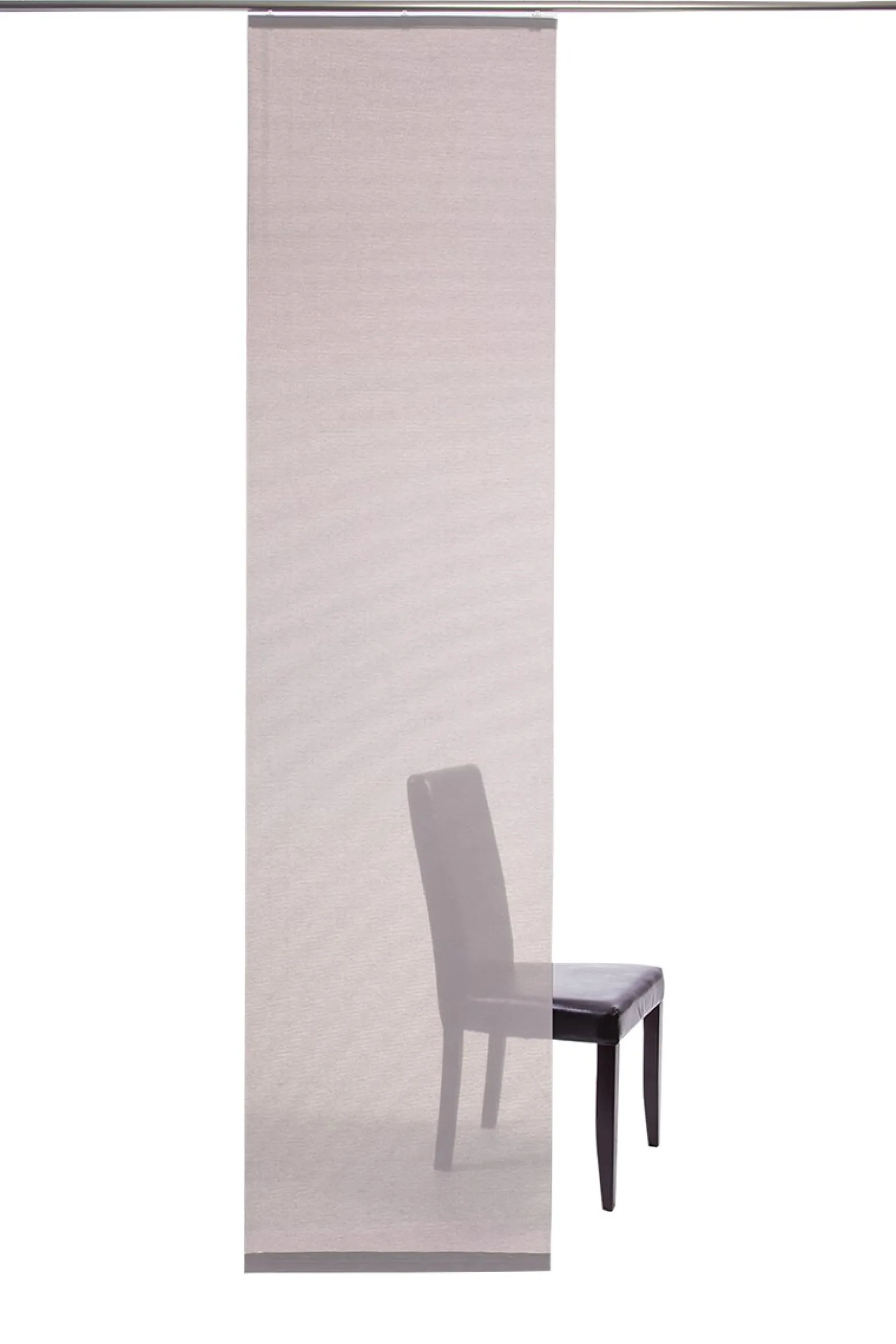 Flächenvorhang Uni rosa halbtransparent 60x245 5840-00