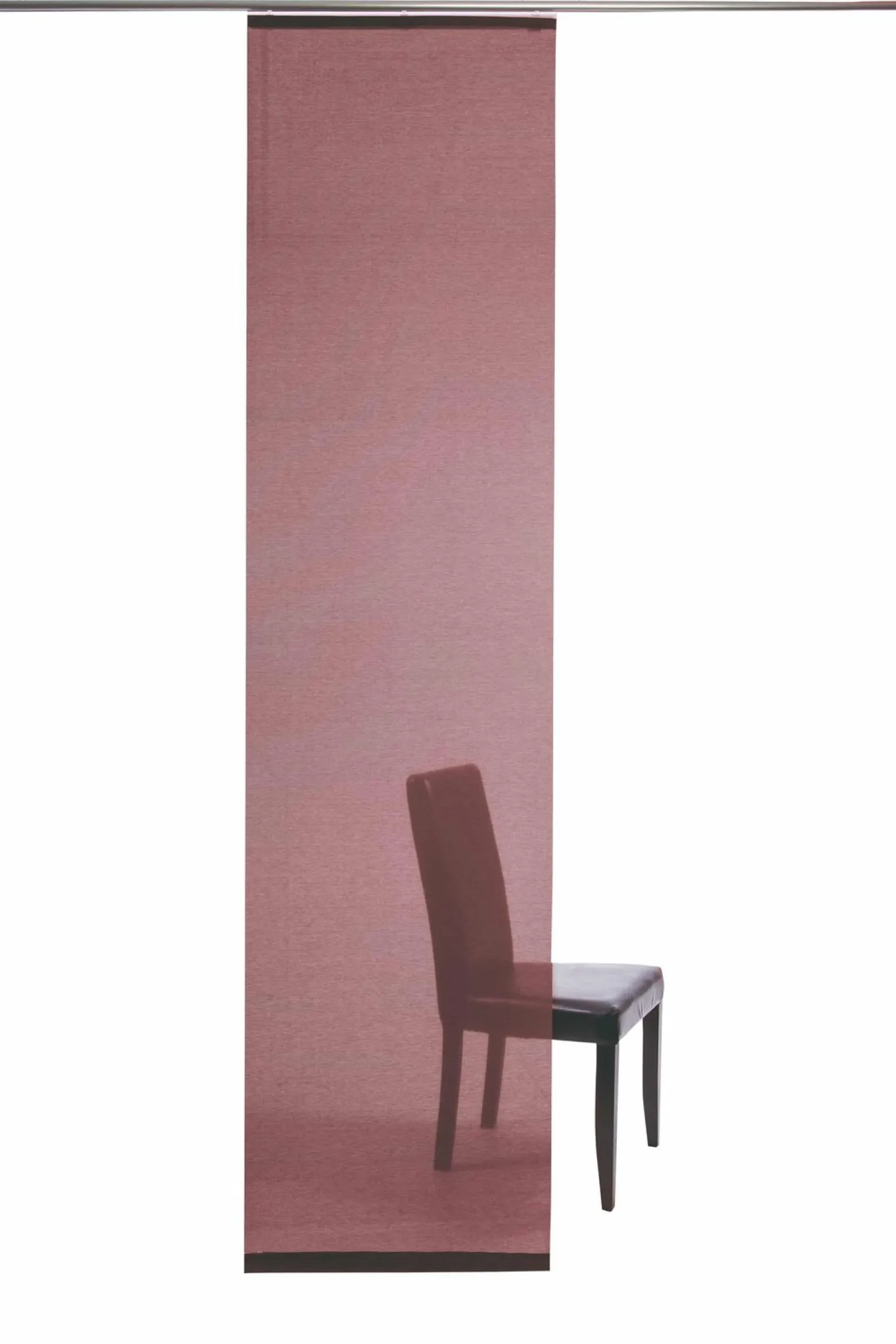 Flächenvorhang Uni rot halbtransparent 60x245 5802-48