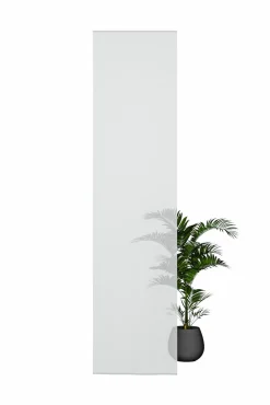Flächenvorhang Uni weiß halbtransparent 60x245 5802-00