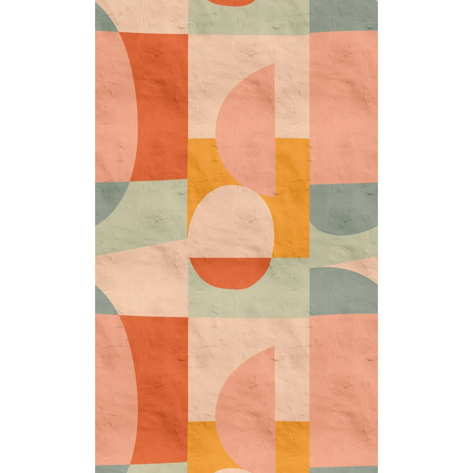 Fototapete Abstrakt Formen Rosa Orange 39858-1