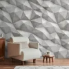 Fototapete Betonoptik Geometrisch Grau 39844-1