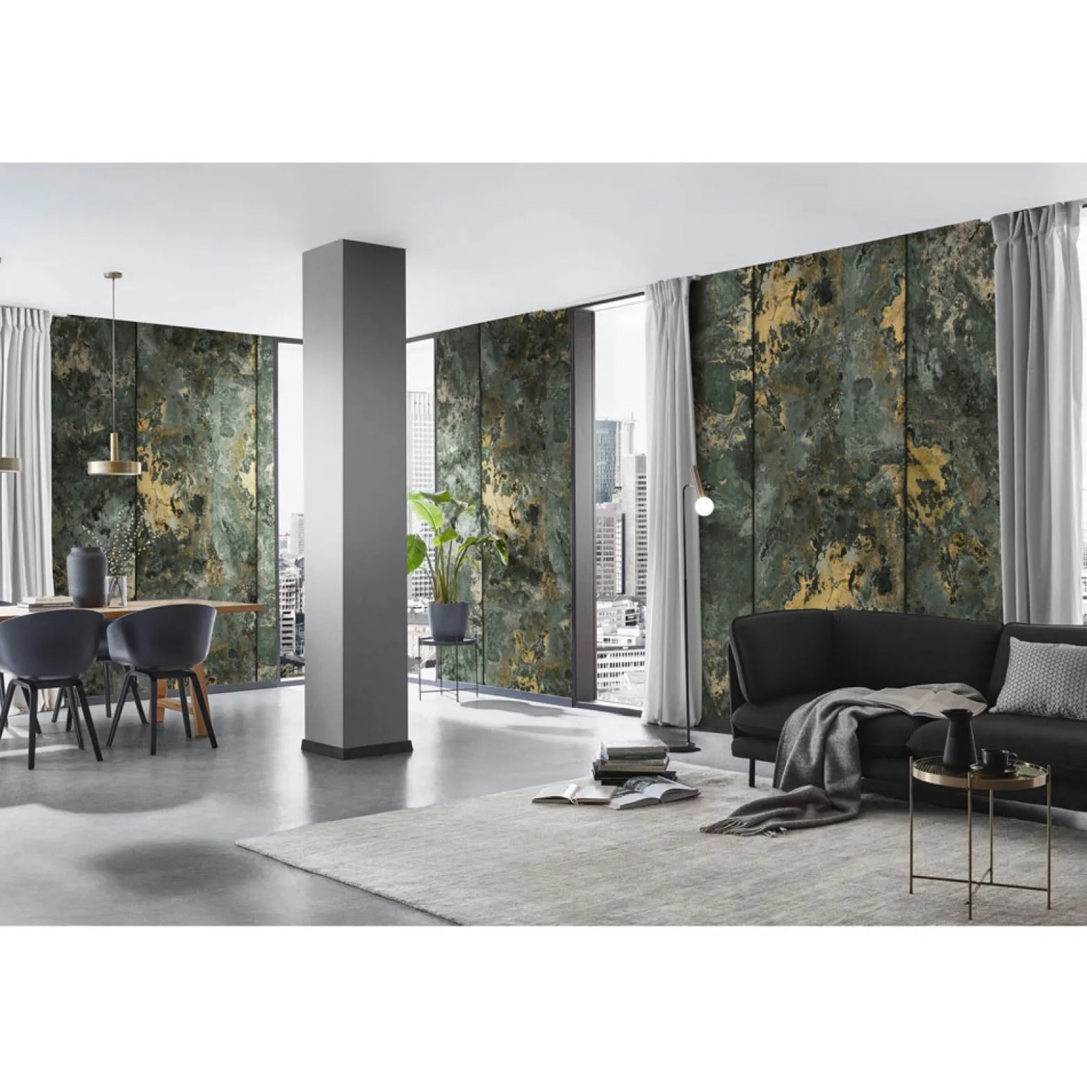 Fototapete Betonoptik Patina Steine Grau Beige 2254-10