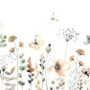 Fototapete Blumen Schmetterlinge Grün 253283 Rasch