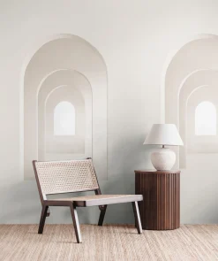 Fototapete 3D-Optik Bögen Creme Beige 39842-1
