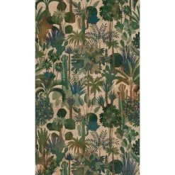 Fototapete Dschungel Tropen Grün Beige 39863-1