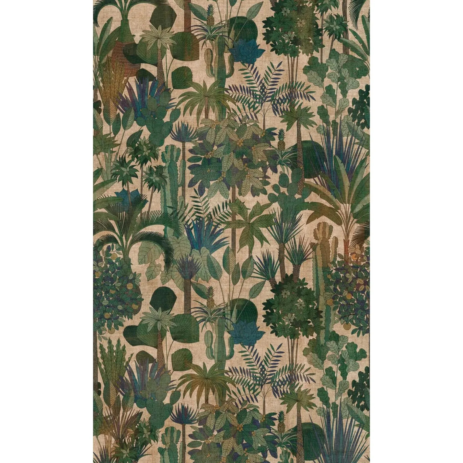 Fototapete Dschungel Tropen Grün Beige 39863-1