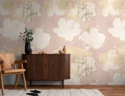 Fototapete Floral Abstrakt Rosa Creme 39838-1