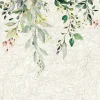 Fototapete Floral Betonoptik Beige Grün 42176