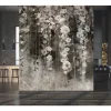 Fototapete Floral Frühling Blumen Grau Schwarz 2515N-11