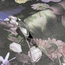 Fototapete Floral Rosen Blumen Schwarz Rosa 81603
