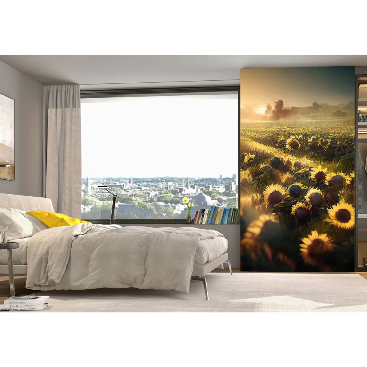 Fototapete Floral Sonnenblumen Gelb Grün 2524N-81