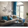Fototapete Flugzeug Betonoptik Beige Grau 2508N-11
