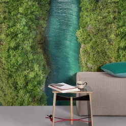 Fototapete Fluss Dschungel Tropen Blau Grün ML1401