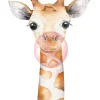Fototapete Giraffe Beige Weiß 253306 Rasch Kindertapete