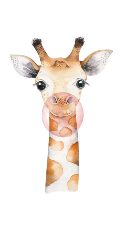 Fototapete Giraffe Beige Weiß 253306 Rasch Kindertapete