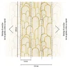 Fototapete Grafik Bögen Creme Beige Gold 39857-1