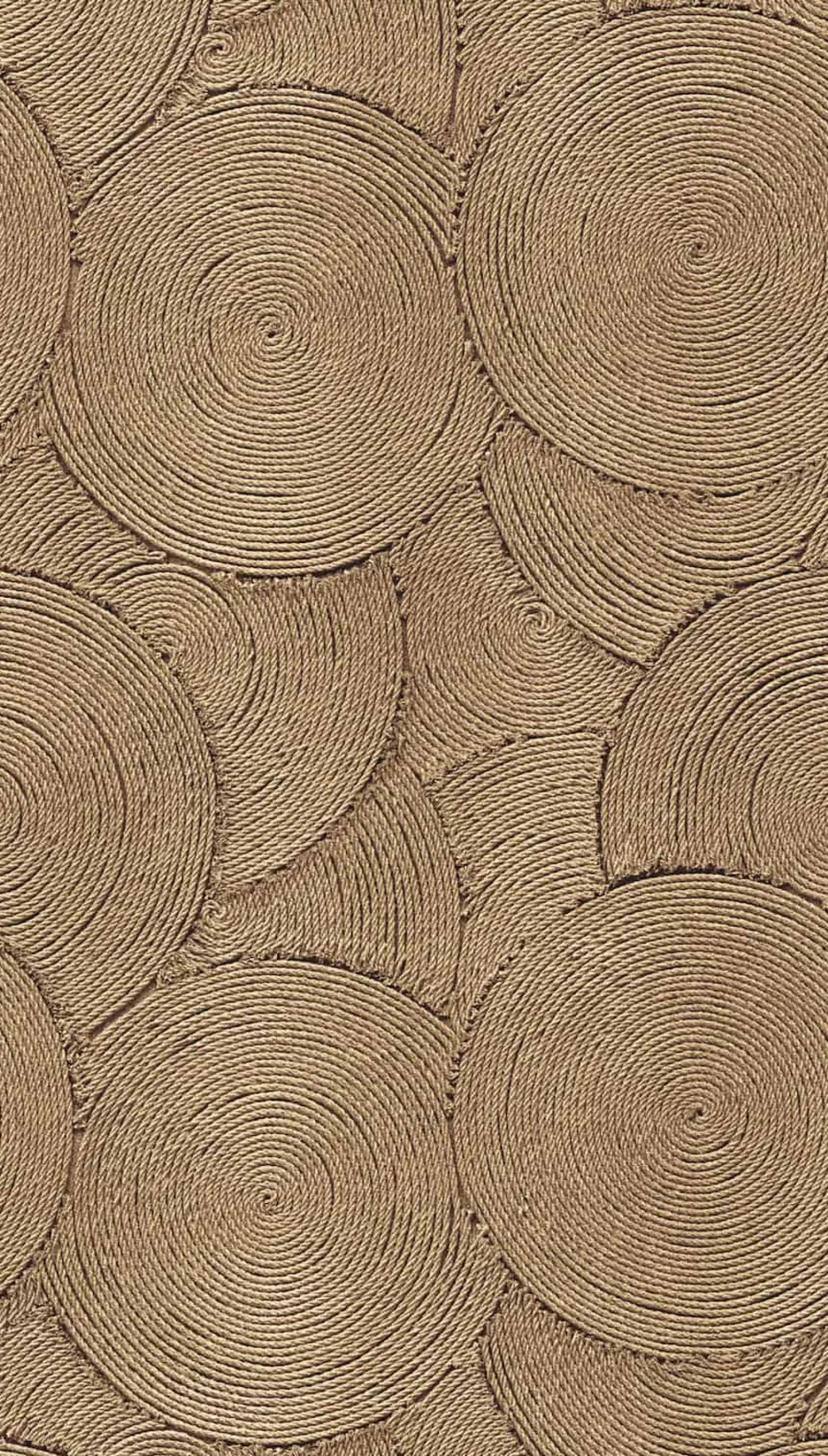 Fototapete Grafisch Kreise Geflecht Beige Braun 79218-1