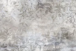 Fototapete Guido Maria Kretschmer Blätter Putzoptik Grau