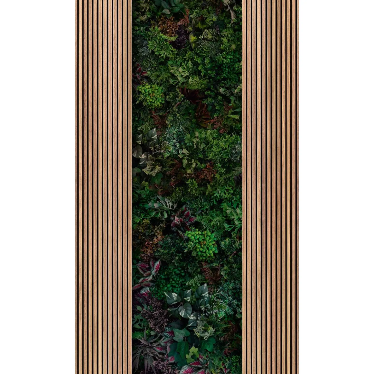 Fototapete Holzpaneele Floral Braun Grün 39852-1