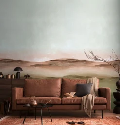 Fototapete Landschaft Naturmotiv Grün Braun Blau 79216-5